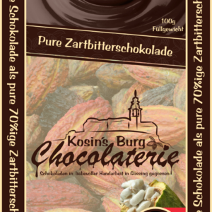 Pure Zartbitterschokolade • Ganze Tafel