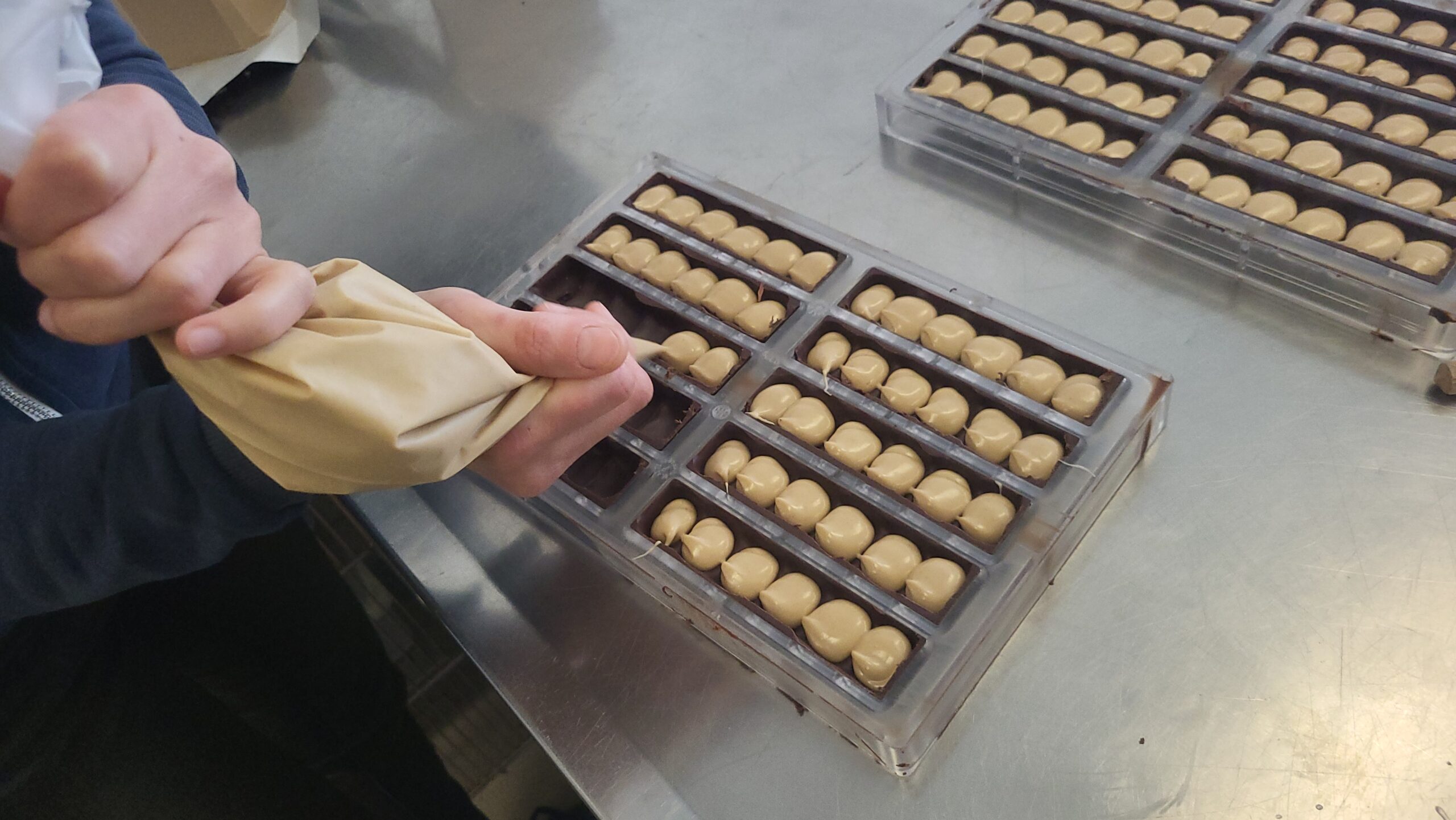 Nougatcreme Riegel - Zartbitterschokolade – Bild 2