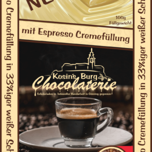 Espressocreme Weiße Schokolade • Gefüllte Tafel