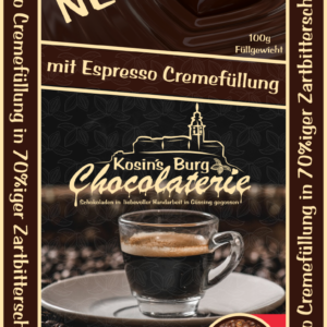 Espressocreme Zartbitterschokolade • Gefüllte Tafel