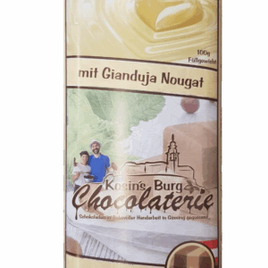 Gianduja Nougat Weiße Schokolade • Gefüllte Tafel