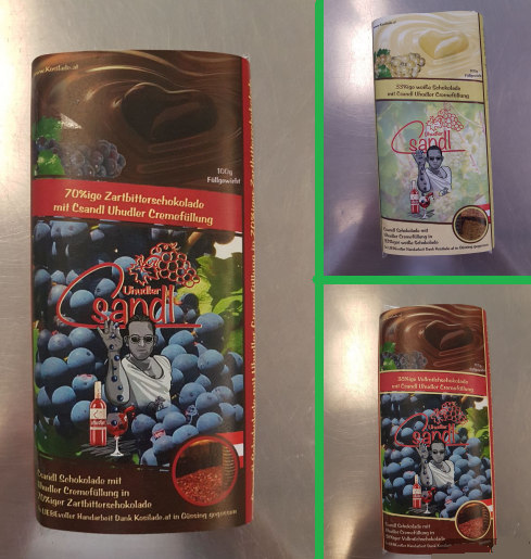 AUFTRAGSARBEIT • Tafel mit Csandl Uhudlercremefüllung