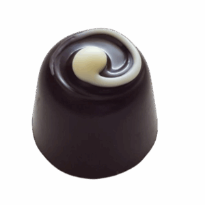 Zitrone Joghurt Einzelpraline • Zartbitterschokolade