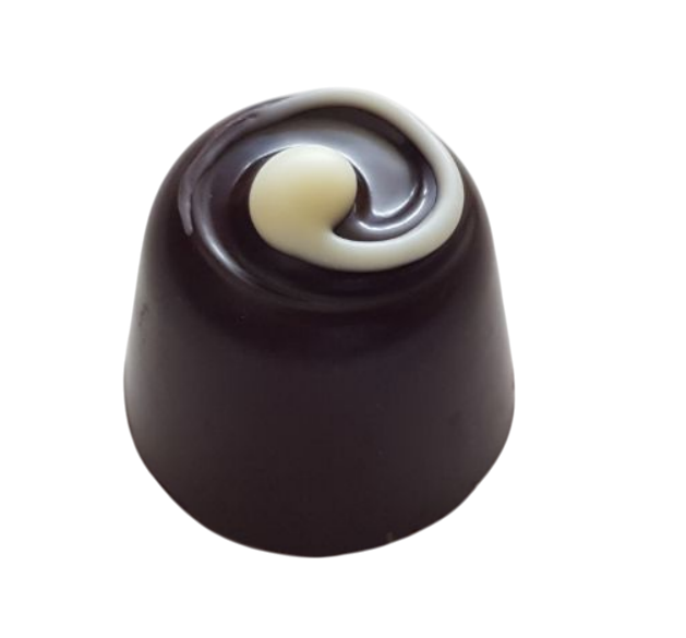 Zitrone Joghurt Einzelpraline • Zartbitterschokolade