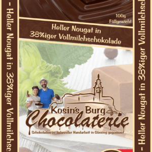 Shop Nougat 38% VMS Heller Nougat in Nougat Vollmilchschokolade • Ganze Tafel