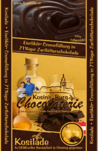 Eierlikör • Zartbitterschokolade • Ganze Tafel
